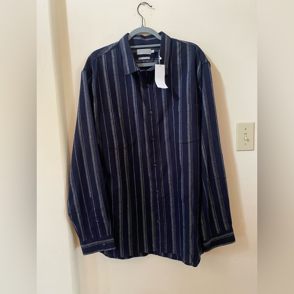 Vince Men’s XXL Classic Fit Coastal 100% Cotton Striped Button Down NWT